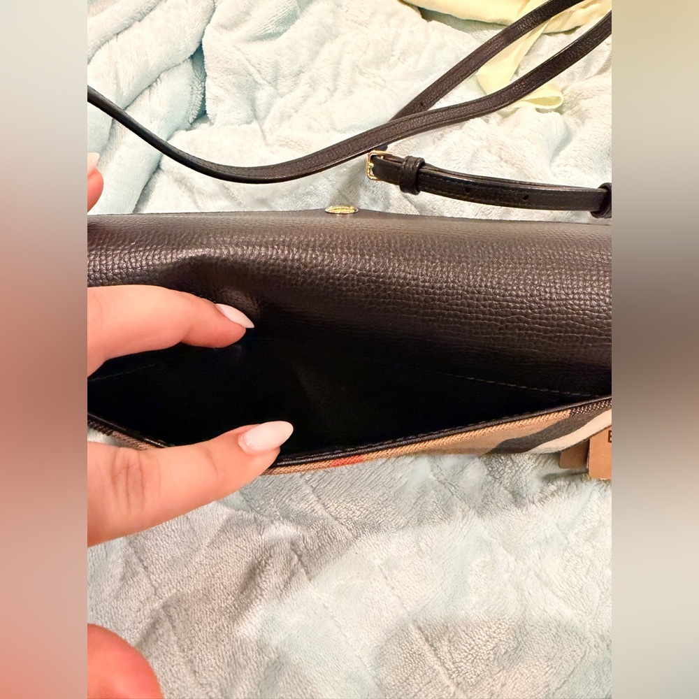 Burberry Black and Tan Check Clutch - Picture 10 of 10